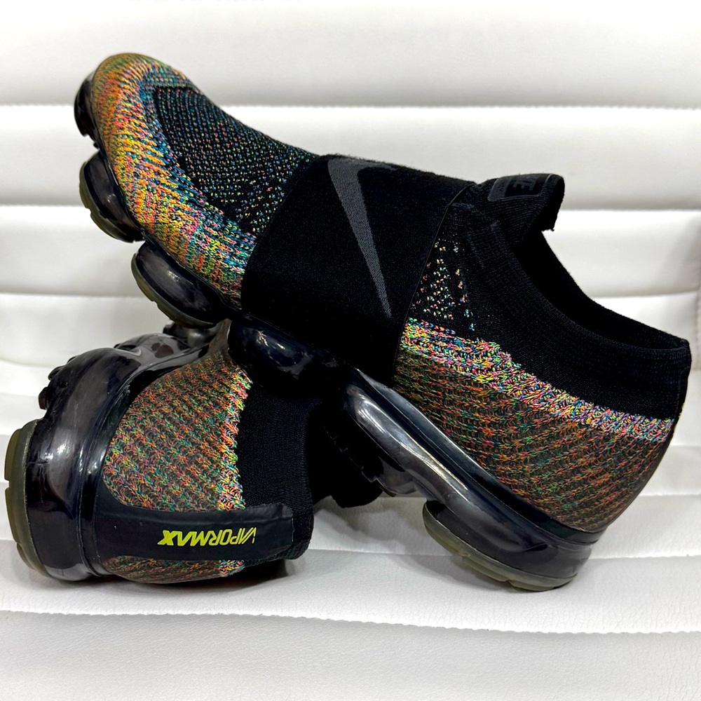 Nike Air Vapormax Flyknit Moc Black Multicolor Grey Volt Men’s 10.5 AH3397-003